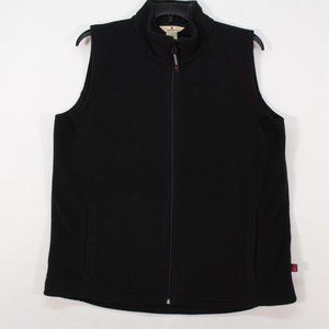 Woolrich Vest Women's Large Black Sleeveless Solid Fleece